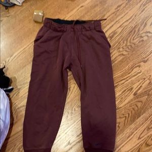 These are Nike Dri-fit small maroon pants